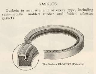Garlock Rod Packing Gasket Brake Lining Asbestos 40s AD  