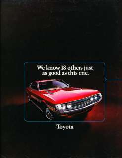1972 Toyota Sales Brochure Mark II Celica Corolla Crown  