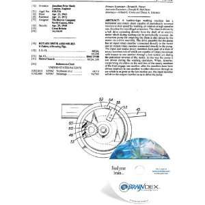  NEW Patent CD for ROTARY DRIVE ASSEMBLIES 