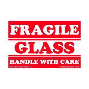 Fragile Glass Handle with Care, 4 X 6,, scl 820, 500 per roll