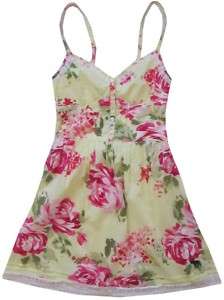 Abercrombie Kids GIRLS NWT Angie Yellow Floral Dress  