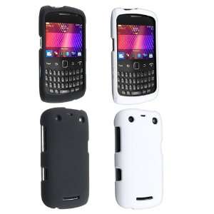  Two Rubberized Hard Cases Cover Combo for BlackBerry Curve 9350 