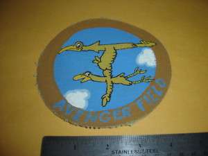 WWII USAAF WASP AVENGER FIELD SWEETWATER TEXAS PATCH  