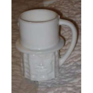  Vintage Planters Mr Peanut Milk Glass 4 Inch Handled Mug 