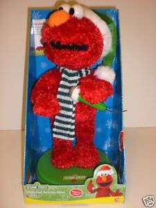 SESAME STREET ANIMATED HOLIDAY ELMO SINGS TWO SONGS NIB  