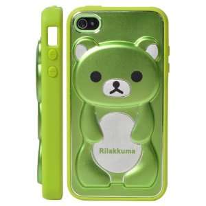   TPU Brushed Metal Aluminum Case Cover for iPhone 4 / iPhone 4S (Green