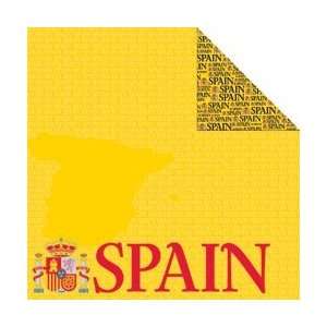  Reminisce Passports Double Sided Paper 12X12 Spain; 25 
