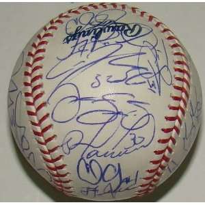  2008 Devil Rays Team 32 AL CHAMPS Signed Baseball Sports 