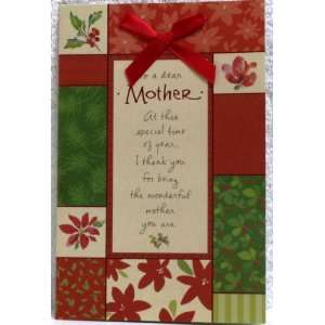 Christmas Card MOM Kathy Davis To a Dear Mother At This Special Time 