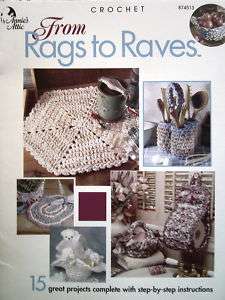 Annies Attic Crochet From Rags To Raves Patterns HTF  