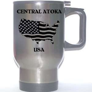  US Flag   Central Atoka, Oklahoma (OK) Stainless Steel Mug 