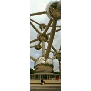 View of a Sculpture of Molecular Model, Atomium, Brussels, Belgium 