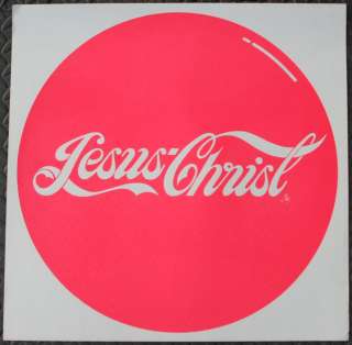 1970s Poster~Jesus Christ, Warhol Coca Cola style  