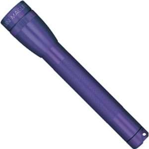 Maglite Mini Flashlight Holster included Combo Purple Batteries 