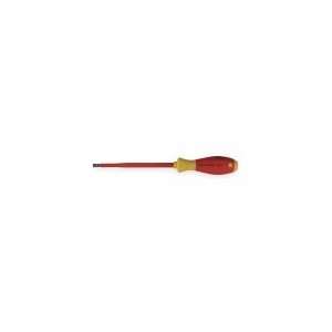 WIHA TOOLS 32015 Insulated Slotted Screwdriver,9/64 In