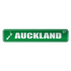   AUCKLAND ST  STREET SIGN CITY NEW ZEALAND