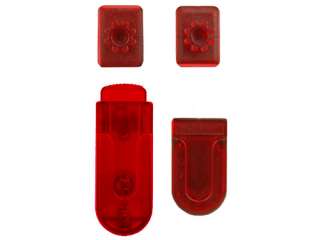   Red Universal Swivel 4PC Gear Clip (4 in 1)   Sealed Clamshell Package