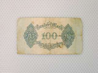 1922 Germany Ein Hundert Mark $100 Bill Note Currency  