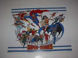 DC UNIVERSE JUSTICE LEAGUE OF AMERICA TEAM UP POSTER  