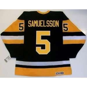  Ulf Samuelsson Pittsburgh Penguins Ccm Vintage Jersey 