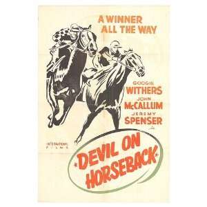  Devil On Horseback Original Movie Poster, 27 x 41 (1955 