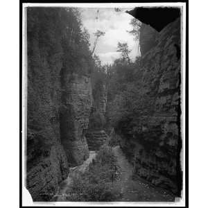  Column Rocks from below,Ausable Chasm,N.Y.