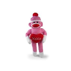  10 Plushland XOXO Pink Sock Monkey Toys & Games