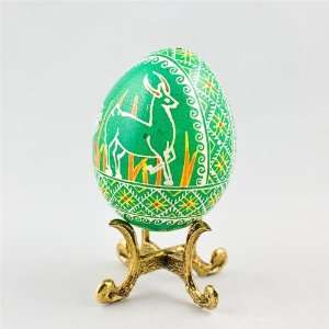 Deer Easter Egg, Ukrainian Egg, Easter Egg, Pysanka 