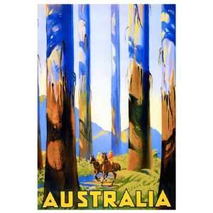  Australia Poster, The Land Down Under, Vintage Travel 
