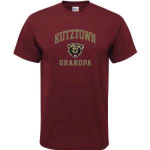 Kutztown Golden Bears Maroon Grandpa Arch T Shirt  Sports 