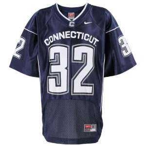 Nike Connecticut Huskies (UConn) #32 Youth Navy Blue Replica Football 