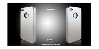 Premium Silvr White Aluminum Case Cover Skin 4 iPhone 4  
