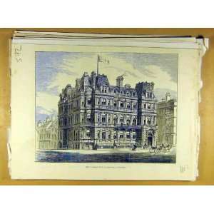    1882 Conservative Club House Liverpool Building