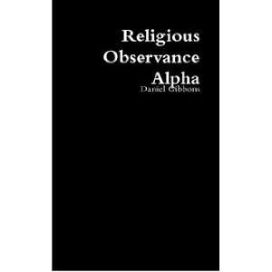  Religious Observance Alpha (9781445260747) Daniel Gibbons 