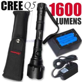 UltraFire CREE Q5 500lm LED Flashlight +Battery+Charger  