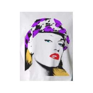  Gwen Stefani Purple Hat No Doubt   Pop Art Graphic T shirt 