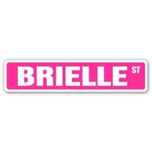  BRIELLE Street Sign name kids childrens room door bedroom 