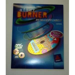   Assorted Metallic CD/DVD Labels  Afterburner (20 labels) Electronics