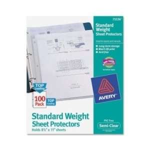  Avery Non Stick Sheet Protector   Clear   AVE75536 Office 