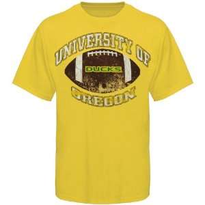  NCAA My U Oregon Ducks Yellow University Football T shirt 