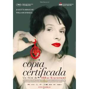 Certified Copy Poster Movie Spanish (27 x 40 Inches   69cm x 102cm 