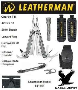 Leatherman Charge TTI w/Bit Kit, Sheath, Bit Driver Ext  
