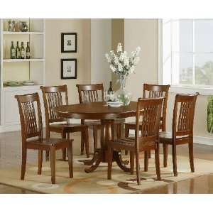  Simply Casual Seaport Dining Set with Wood Chairs