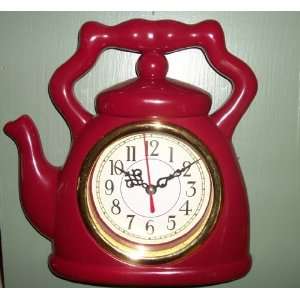  Red Kettle Clock