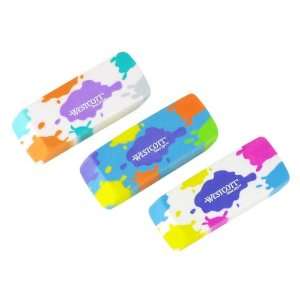  Westcott Latex Free Splat Erasers, Package of 3, Assorted 