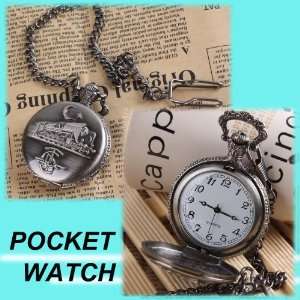 New White Round Dial&silver Pattern Round Metal Pocket Watch&silver 