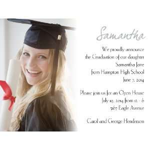  She Did It Graduation Invitations