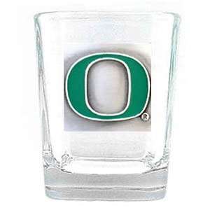  College Square Shot Glass  Oregon Ducks