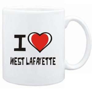  Mug White I love West Lafayette  Usa Cities Sports 