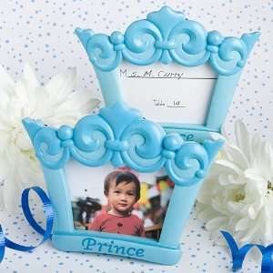  Baby Keepsake Blue crown design photo   place card frames Baby